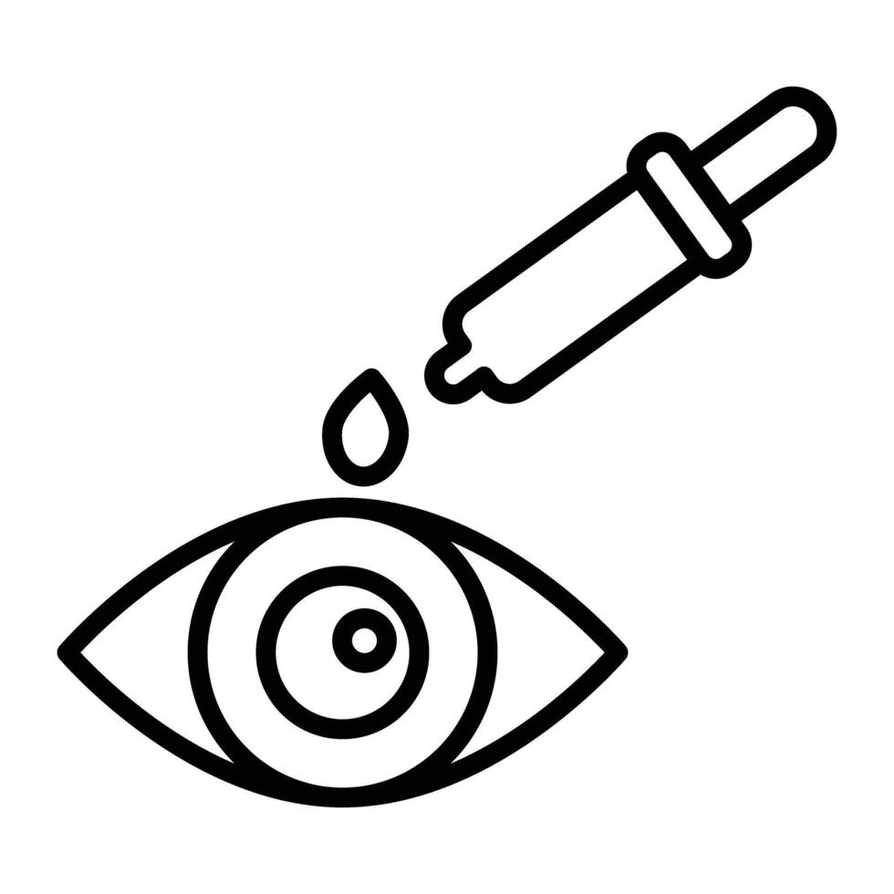 Medication Line Icon Design vector