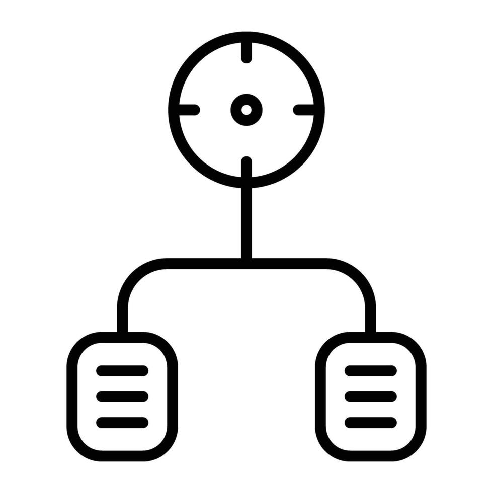 Task Line Icon vector
