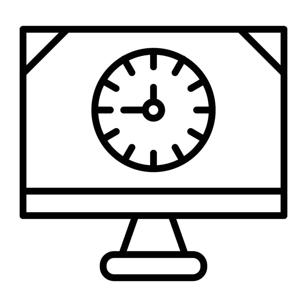 Web Performance Line Icon vector