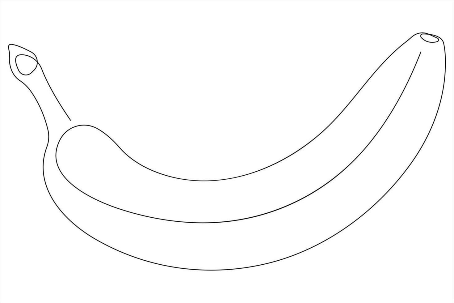 illustration of banana continuous one line art drawing concept vector