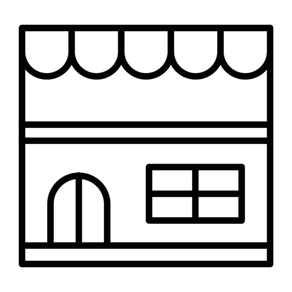 Shop Line Icon vector