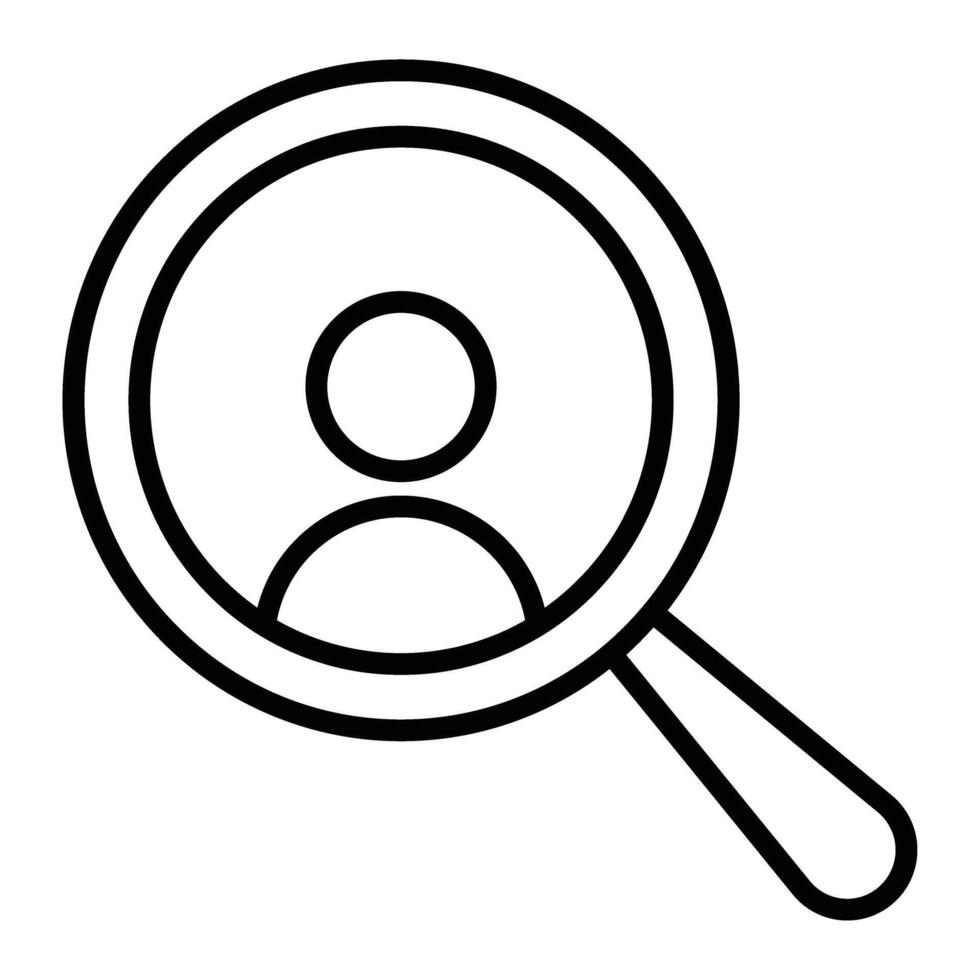 Search Line Icon Design vector