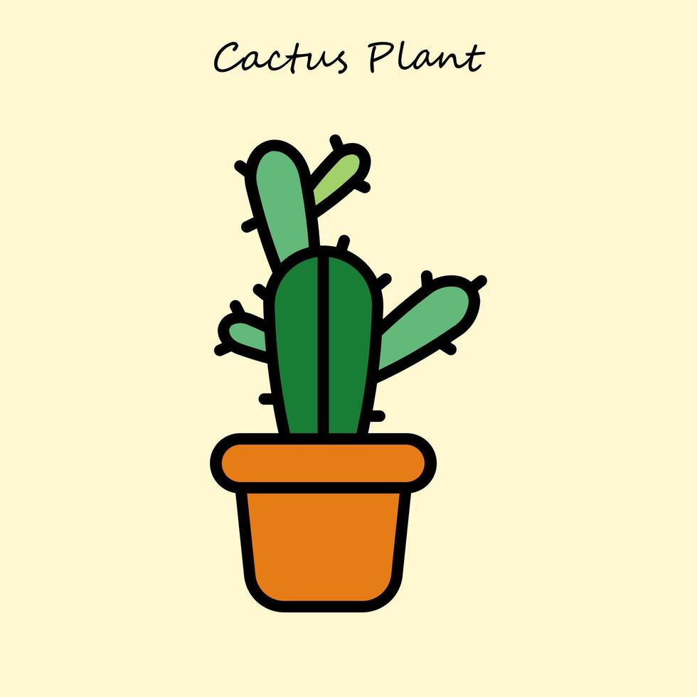 Beautiful Cactus Plant vector