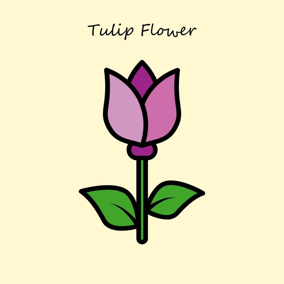 Tulip Flower Illustration vector
