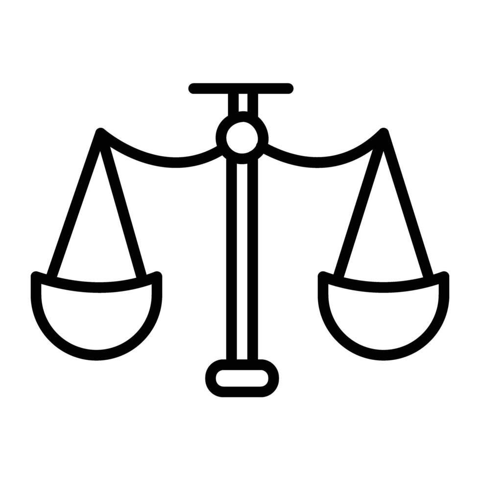 Law Line Icon Design vector