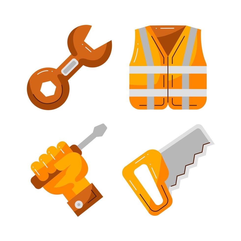 labor day element illustration vector