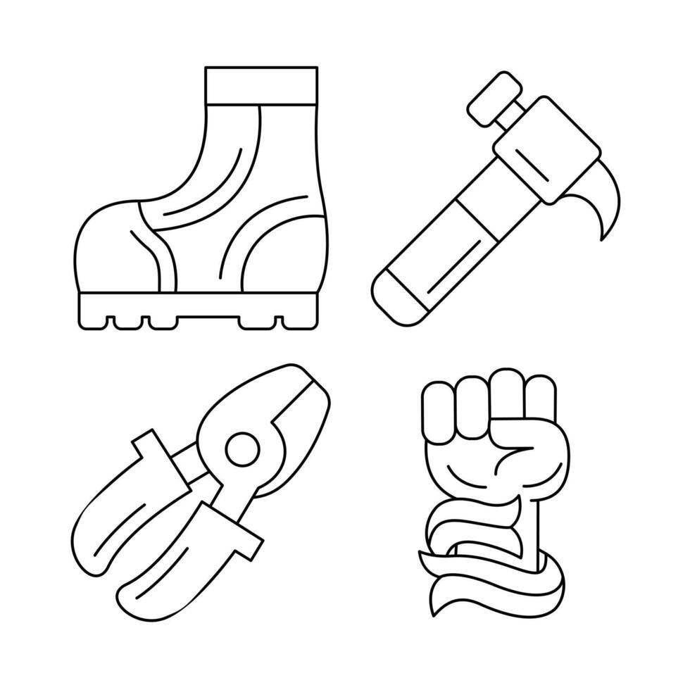 labor day element illustration vector