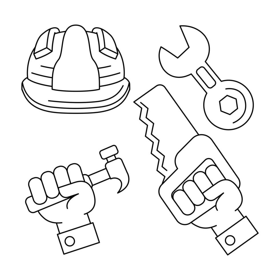 labor day element illustration vector