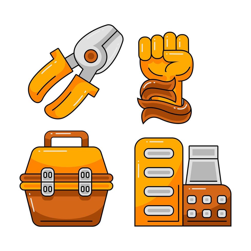 labor day element illustration vector