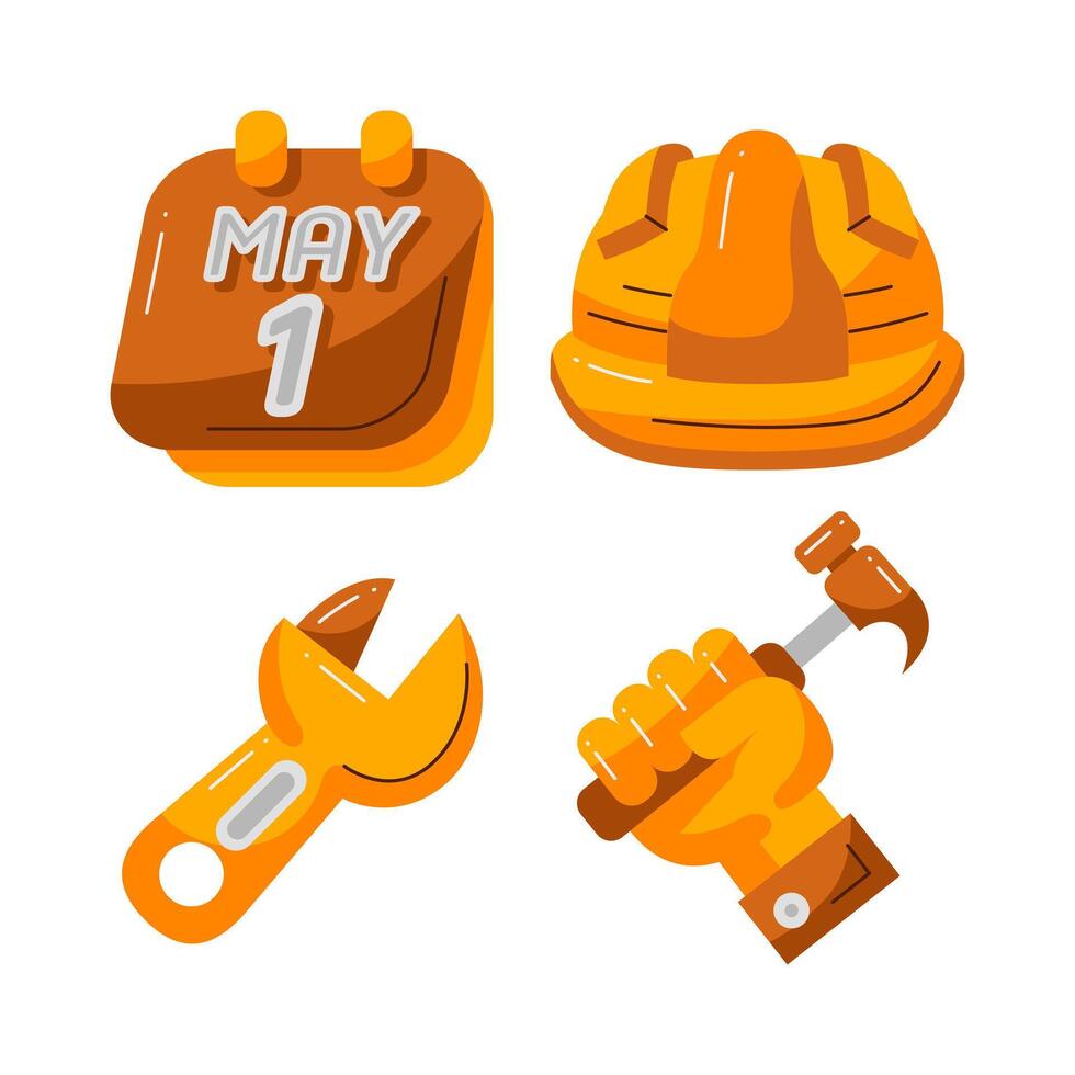 labor day element illustration vector