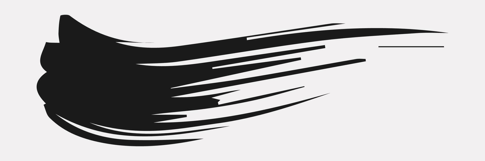 rtistic grungy black paint hand made creative brush stroke set isolated on white background. A group of abstract grunge sketches for design education or graphic art decoration vector