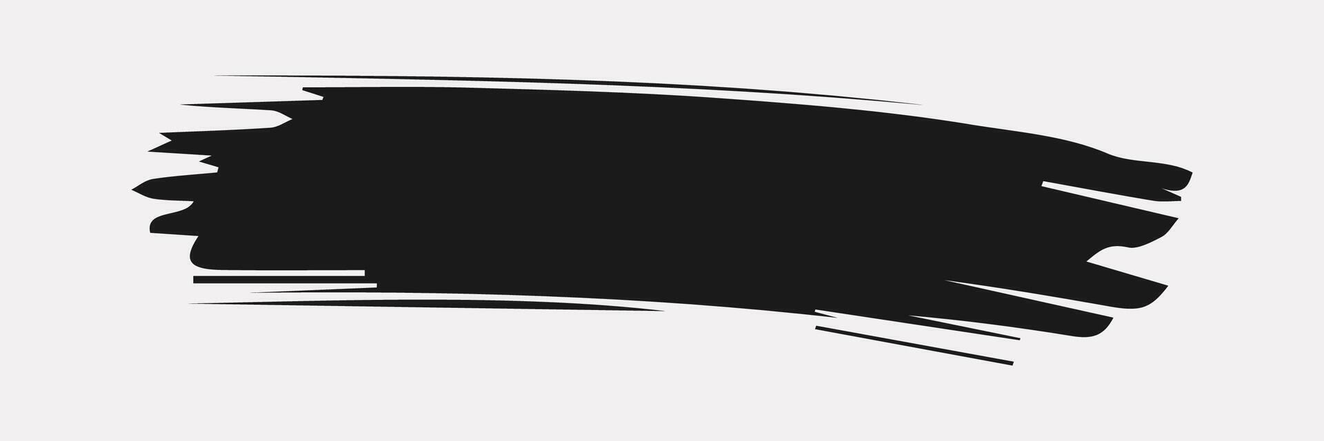rtistic grungy black paint hand made creative brush stroke set isolated on white background. A group of abstract grunge sketches for design education or graphic art decoration vector