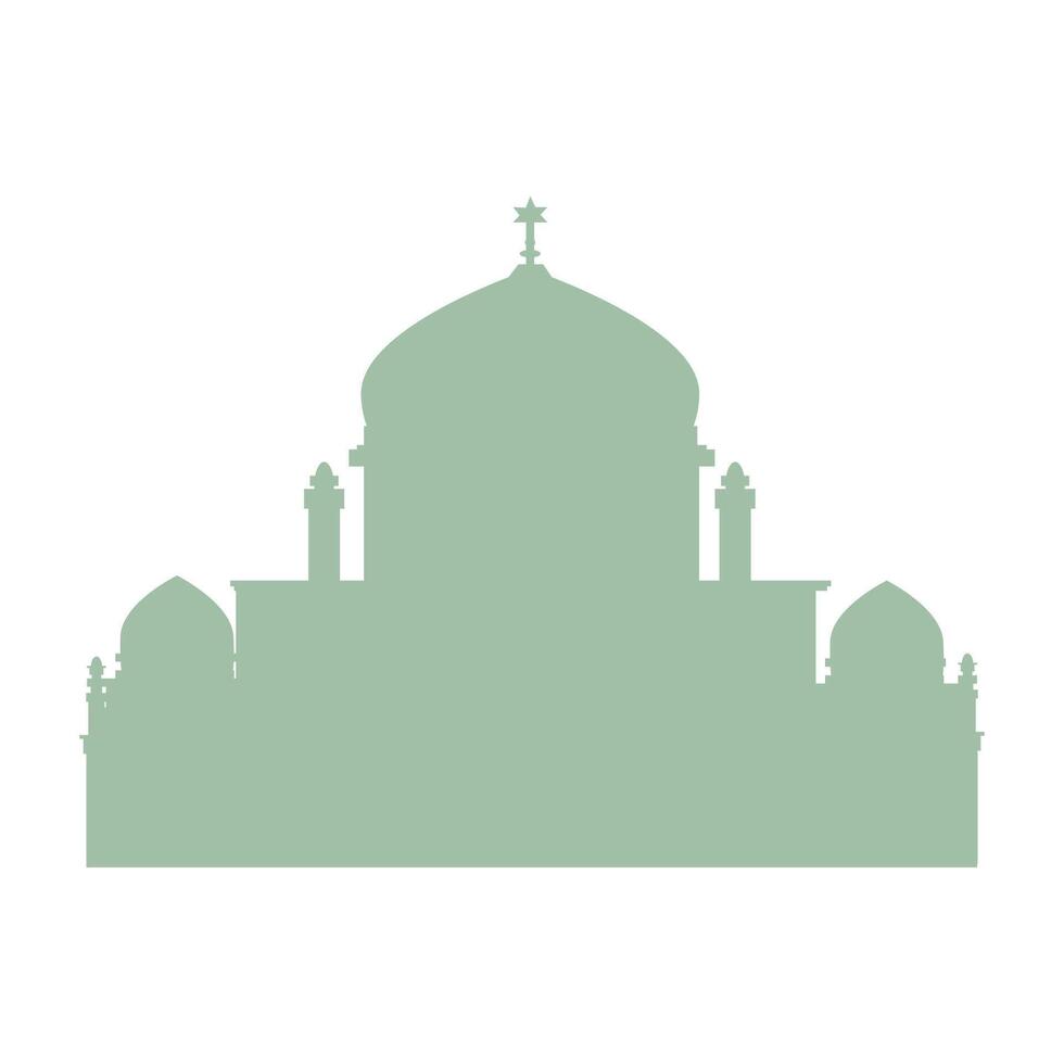 Light silhouette of a Jewish synagogue isolated vector