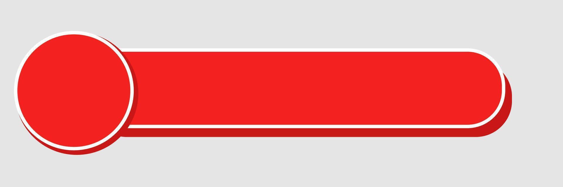 social media lower third, with red shape overlay strip . News Lower Third vector