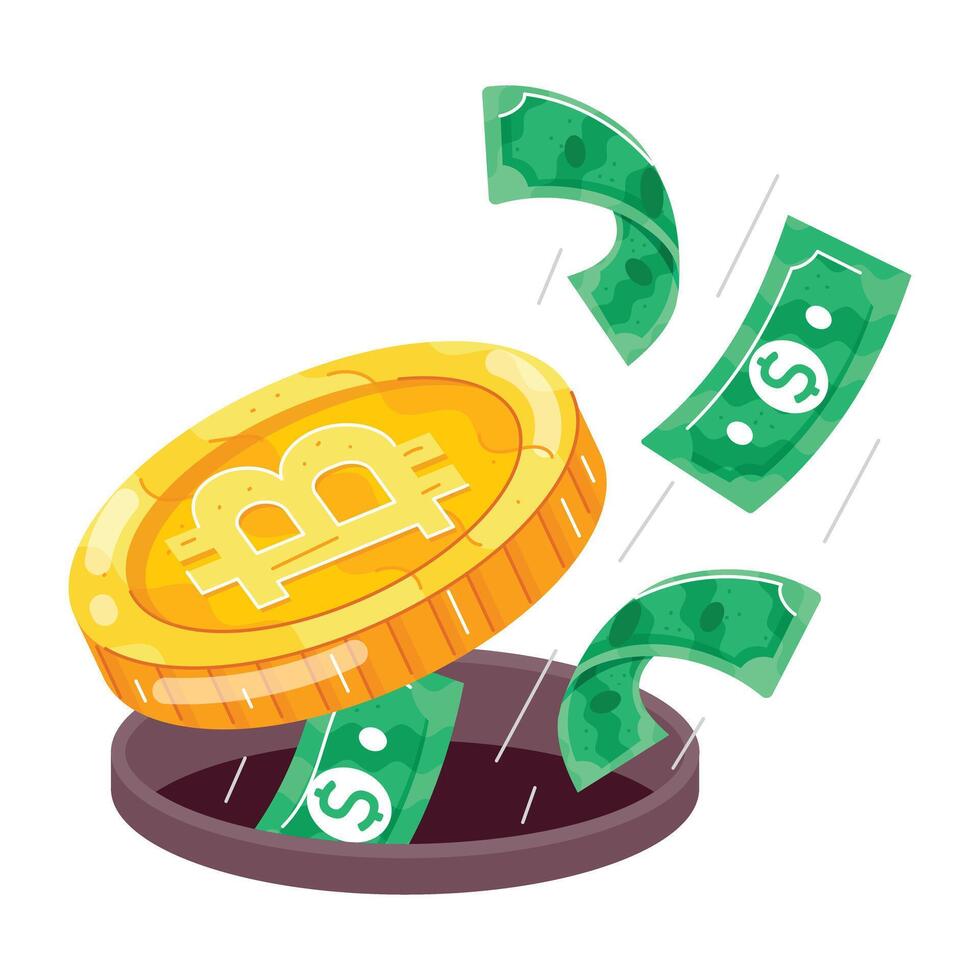 Finance Handling Flat Stickers vector