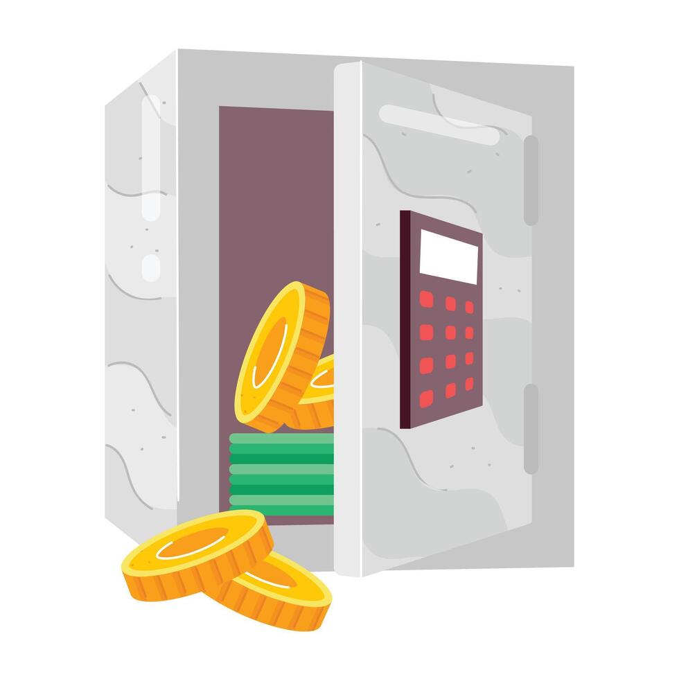 Finance Flat Stickers vector