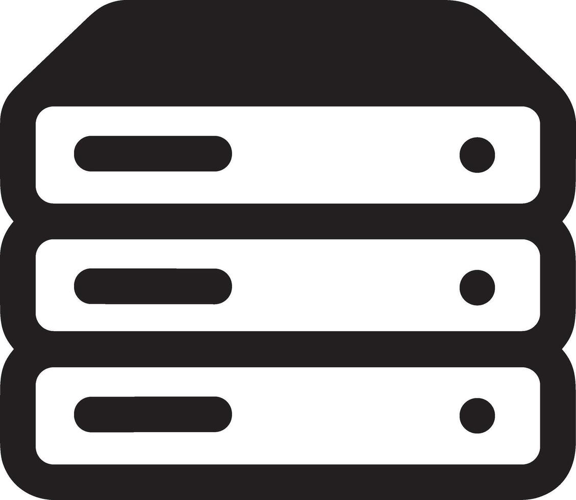 Storage data icon symbol image for database illustration vector
