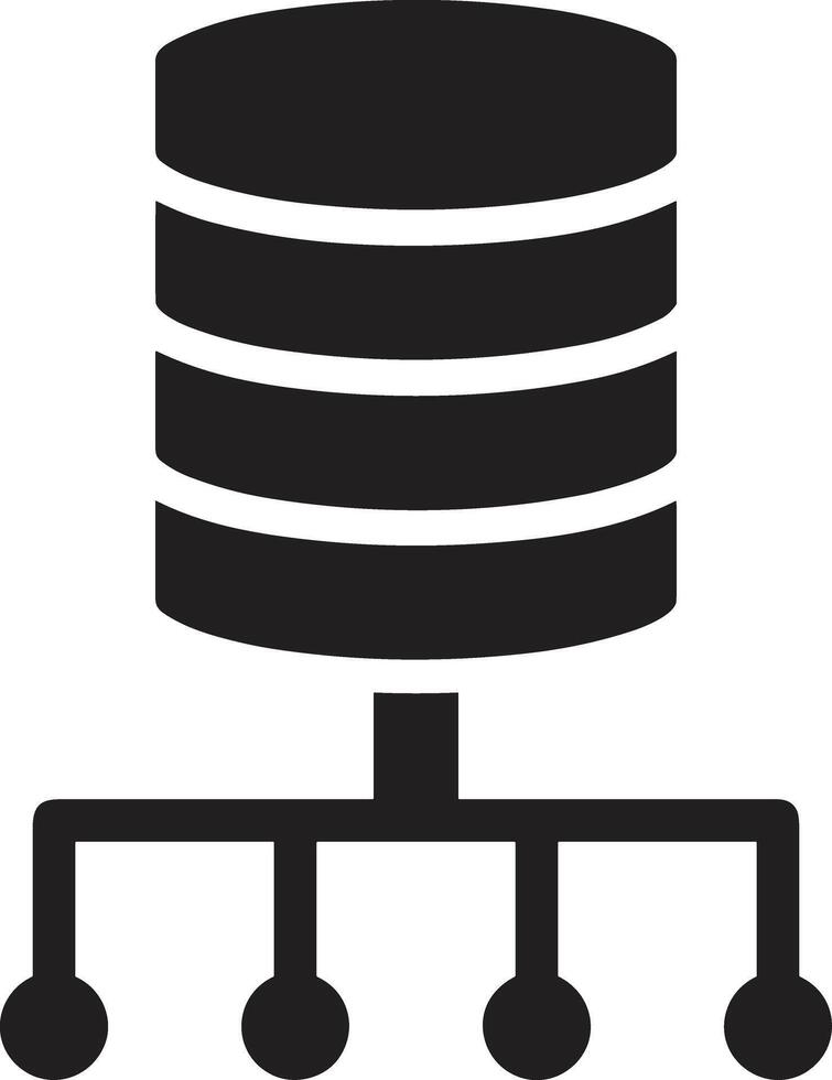 Storage data icon symbol image for database illustration vector