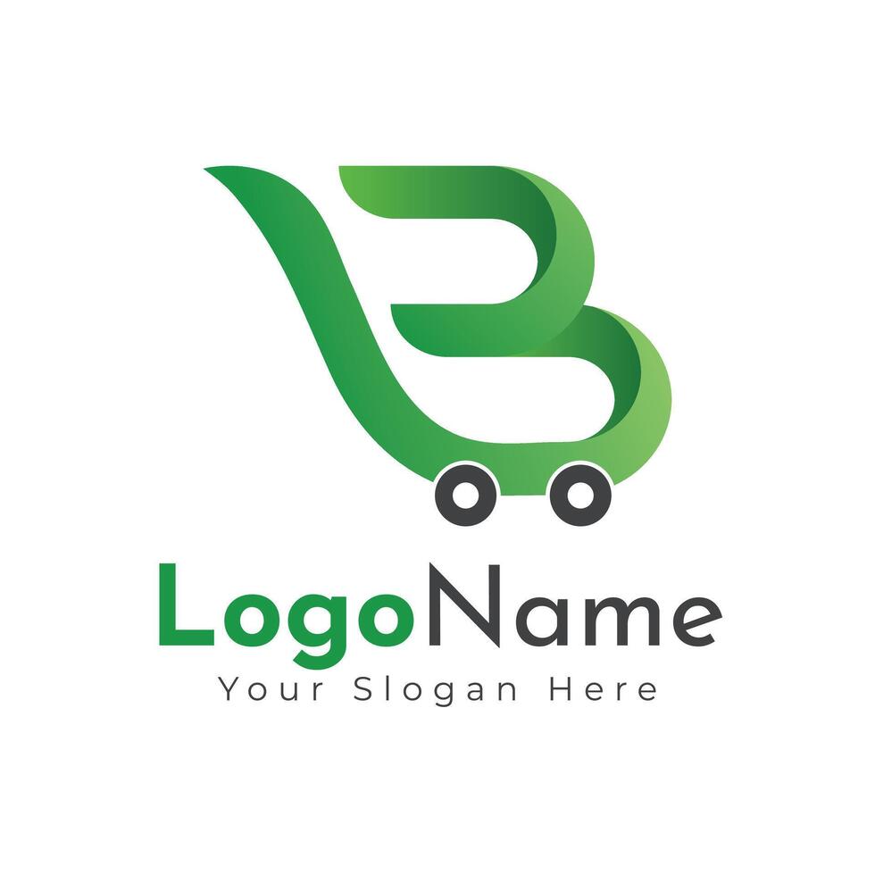 Ecommerce logo, Shopping cart logo and shopping bags logos vector