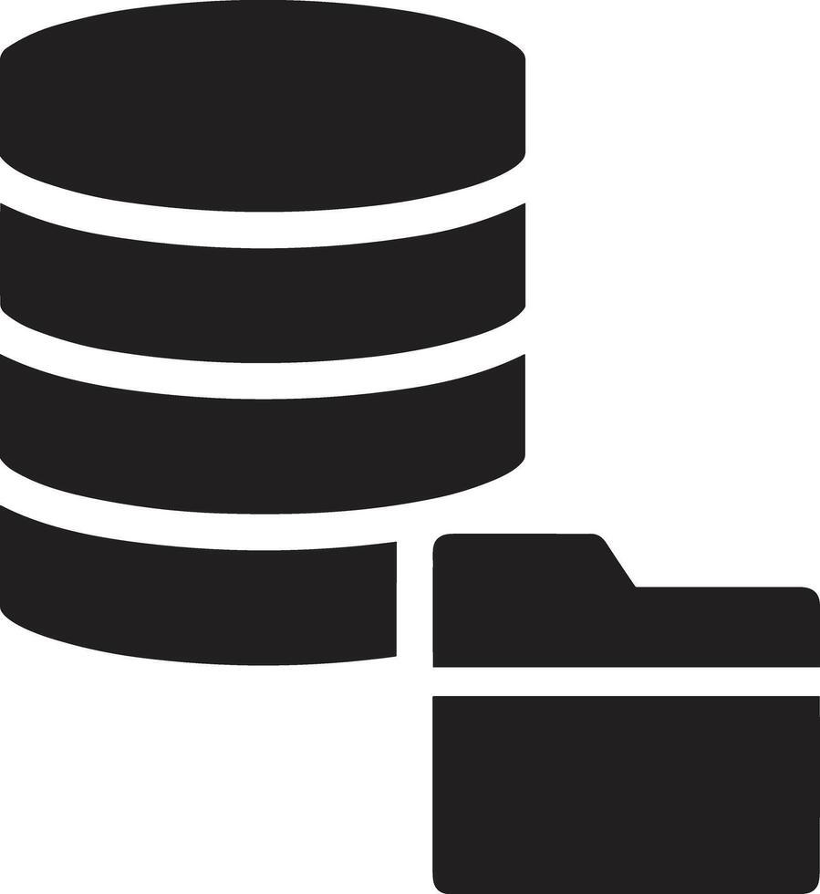 Storage data icon symbol image for database illustration vector
