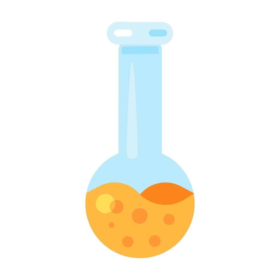 Spherical Tall Flask Test Tube Research Equipment vector