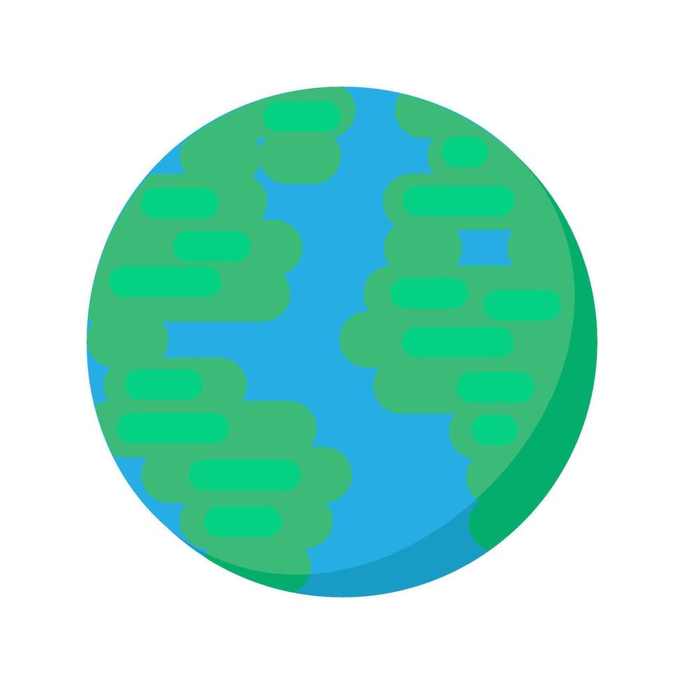 Healthy Blue Planet Earth Icon Symbol Of Peace vector