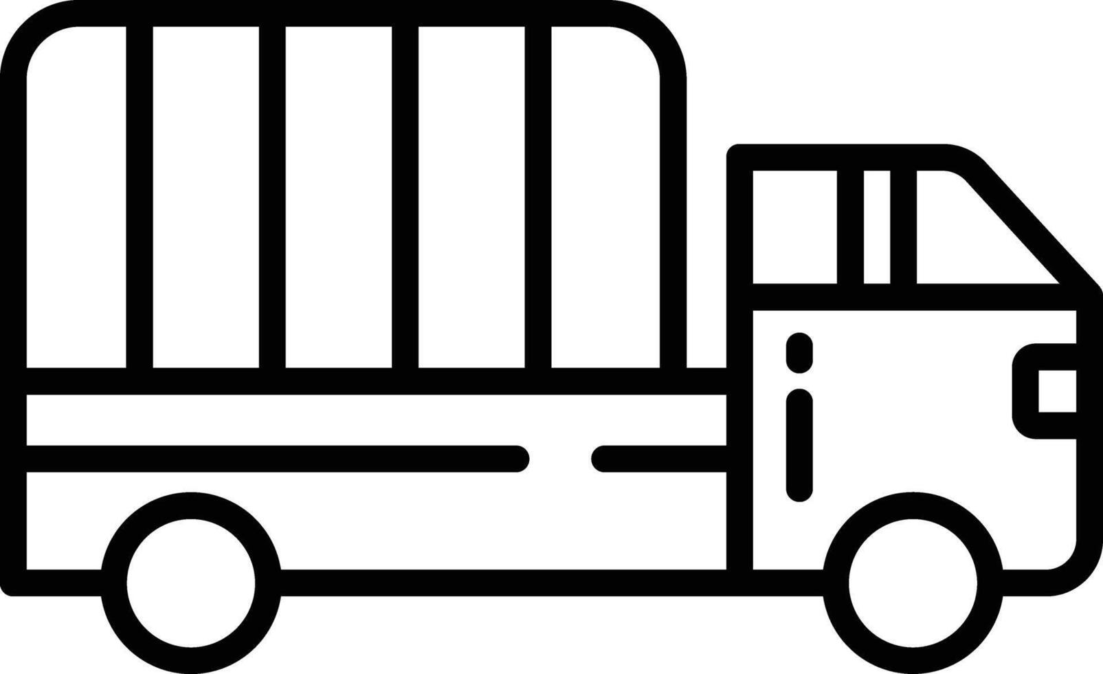 Truck outline illustration vector