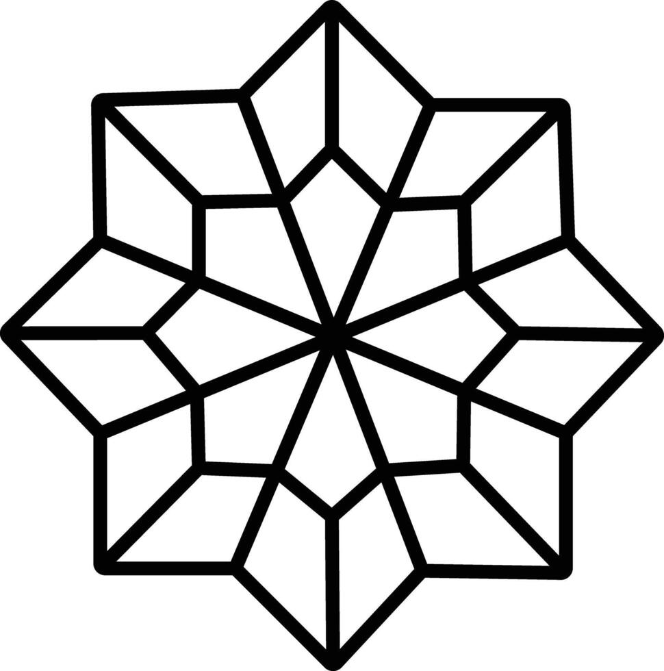 Diamond outline illustration vector