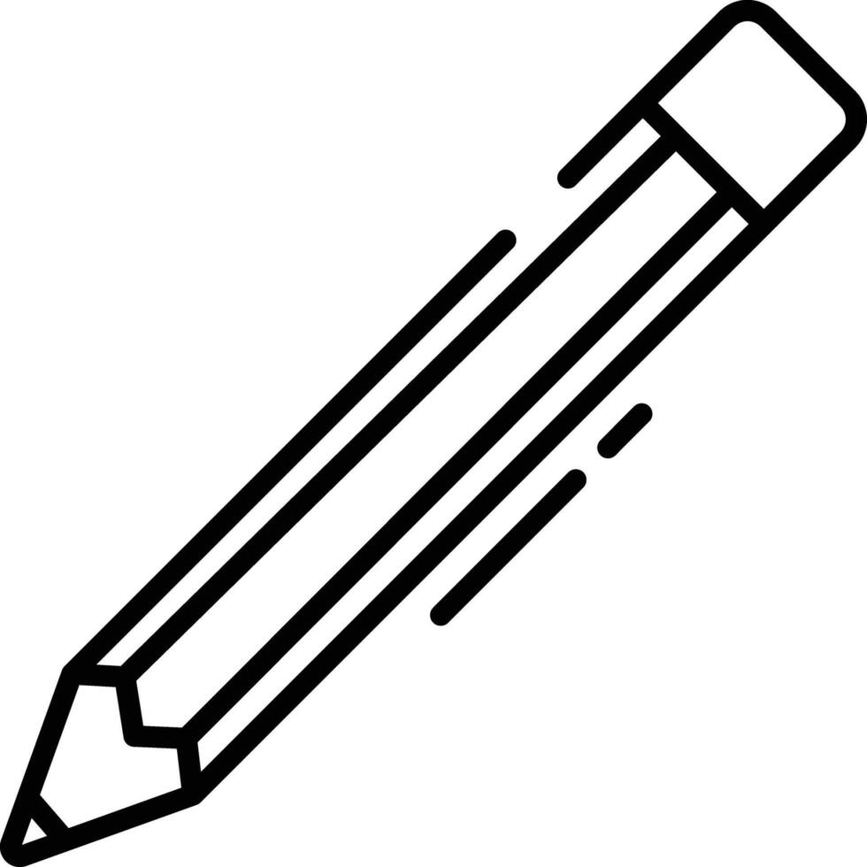 Pen nib outline illustration vector