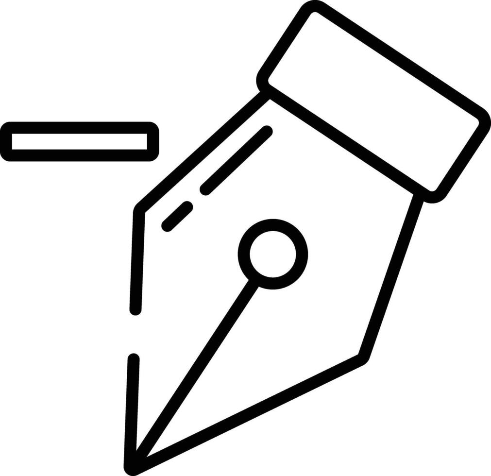 Delete Anchor Point outline illustration vector