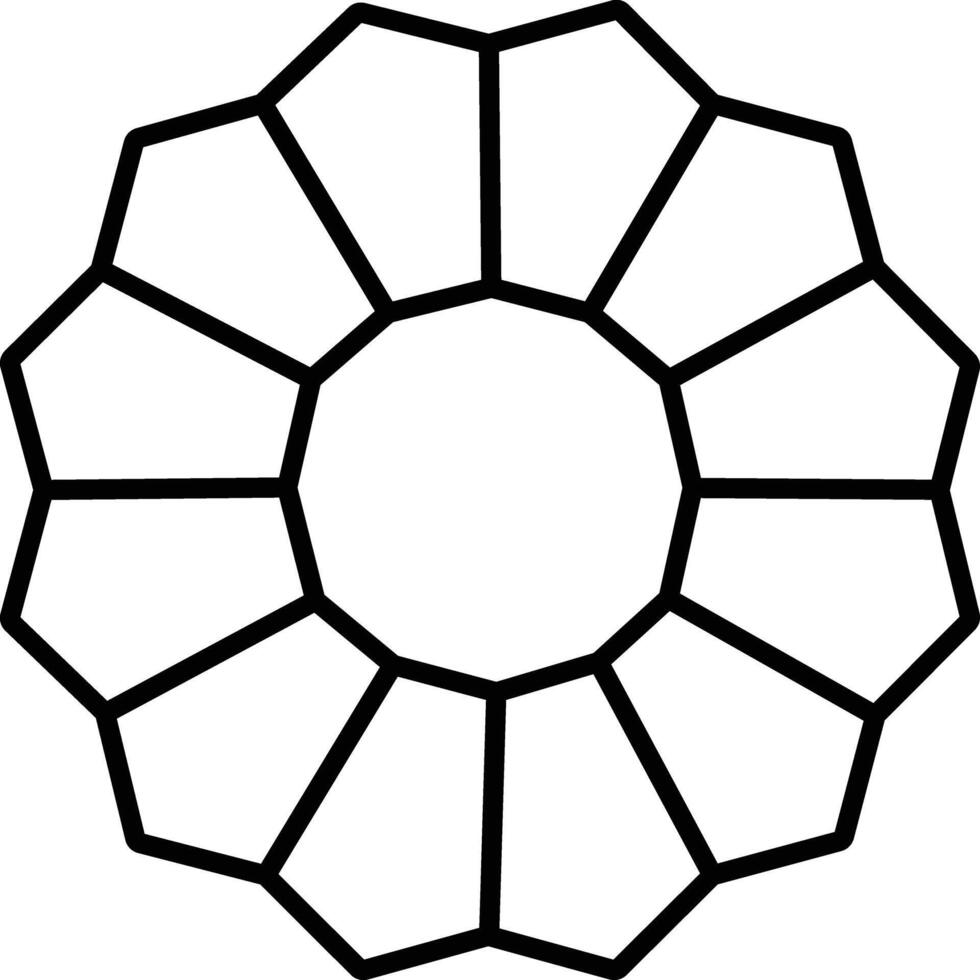 Diamond outline illustration vector