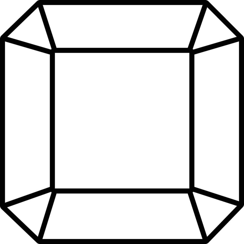 Diamond outline illustration vector