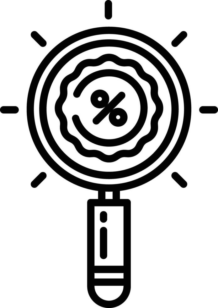Search outline illustration vector