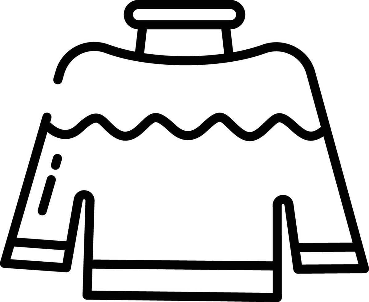 Off Shoulder Top outline illustration vector
