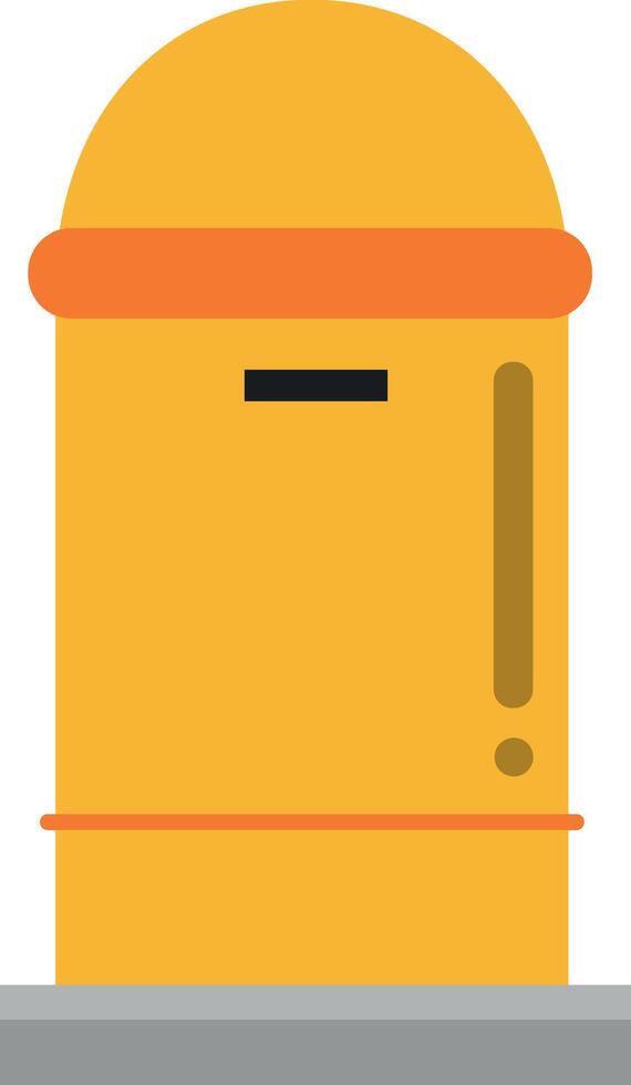 Cute cartoon illustration of a mailbox vector