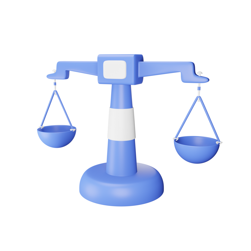 Scales 3D icon For Business png