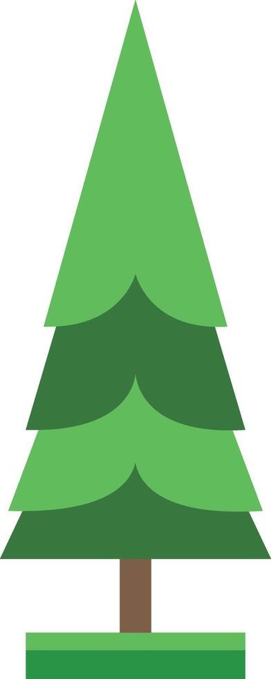 Cute cartoon illustration of a tree vector