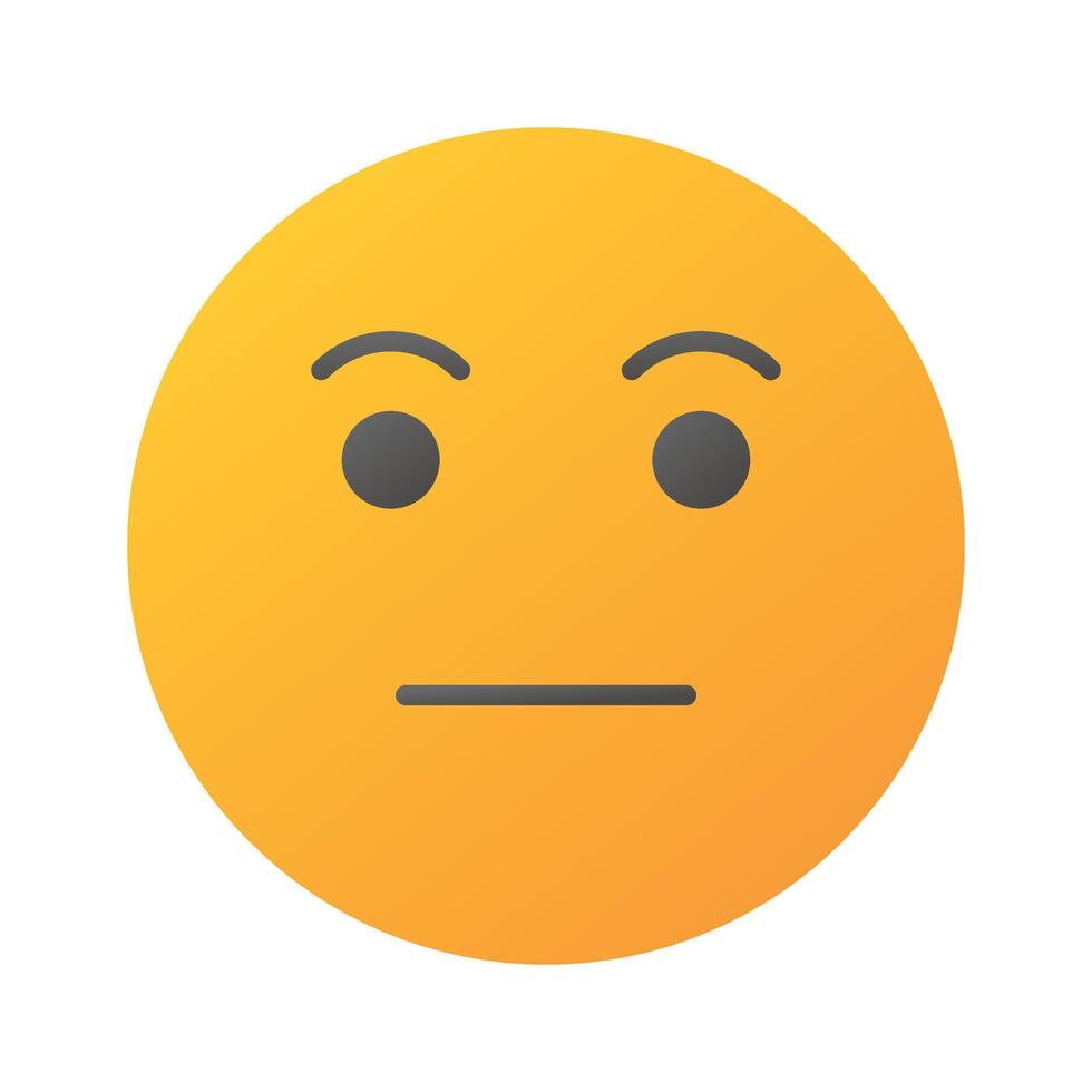 Grab this amazing icon of indifferent emoji, customizable flat vector