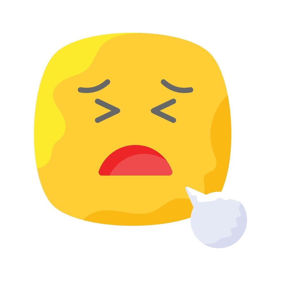 Unique and premium of tired emoji, editable icon vector