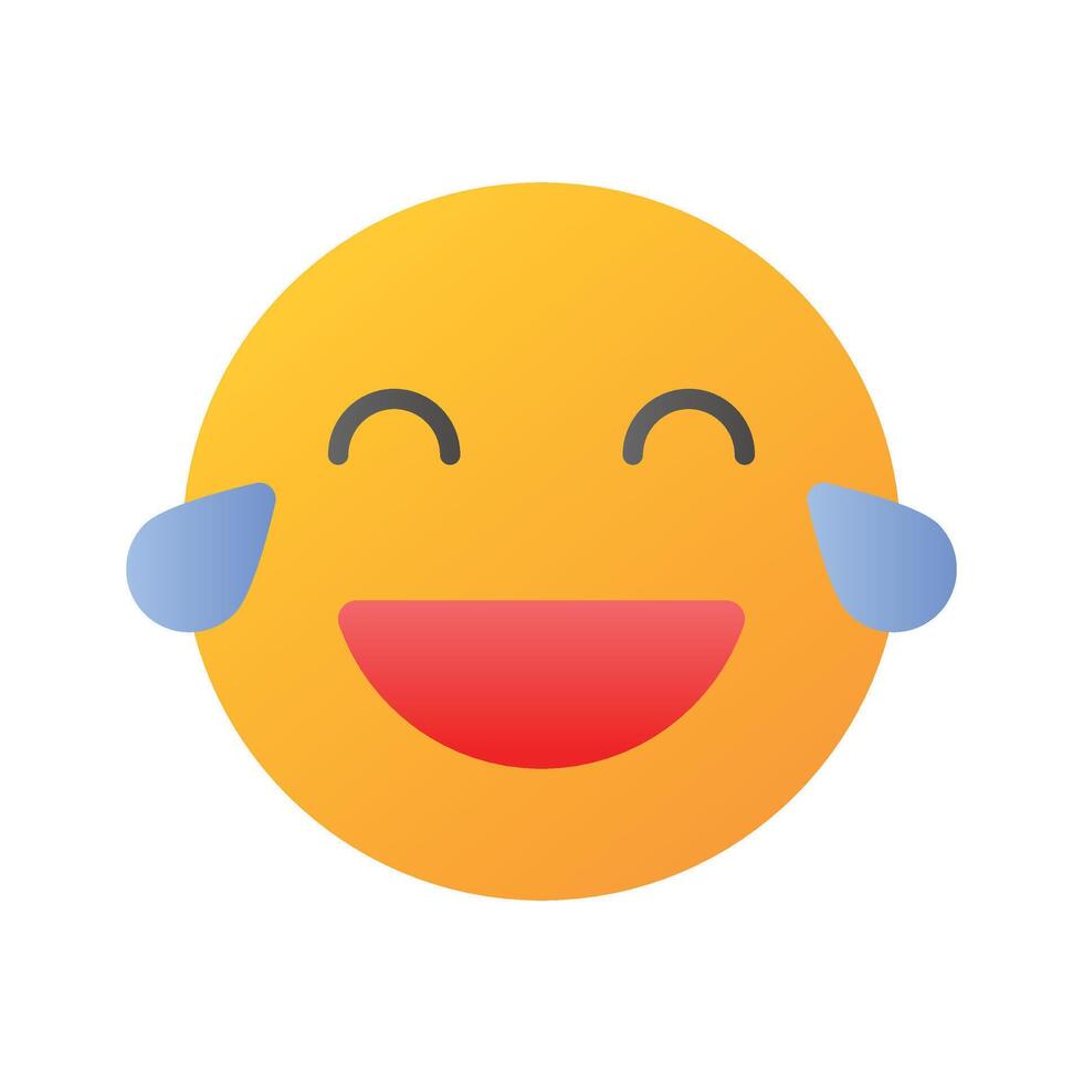 un comestible icono de riendo emojis, fácil a utilizar y descargar vector