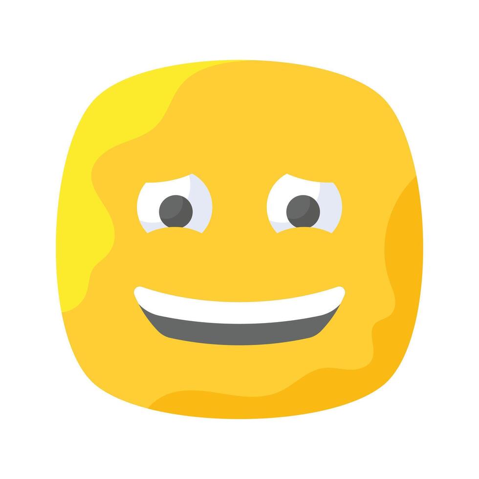 Premium icon of guilty emoji, ready to use editable vector