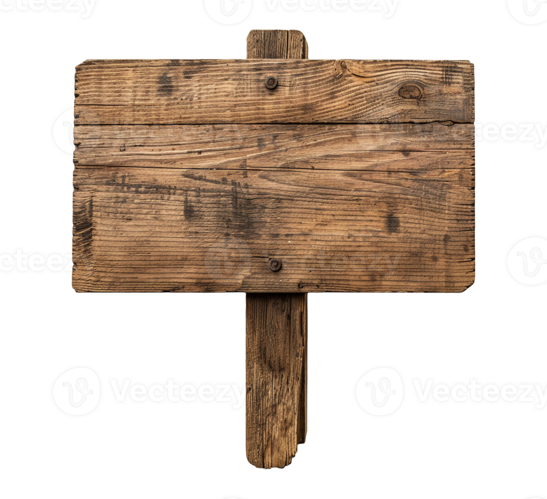 wooden sign board isolated png