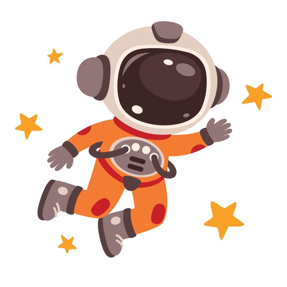 Space Concept With An Astronaut vector