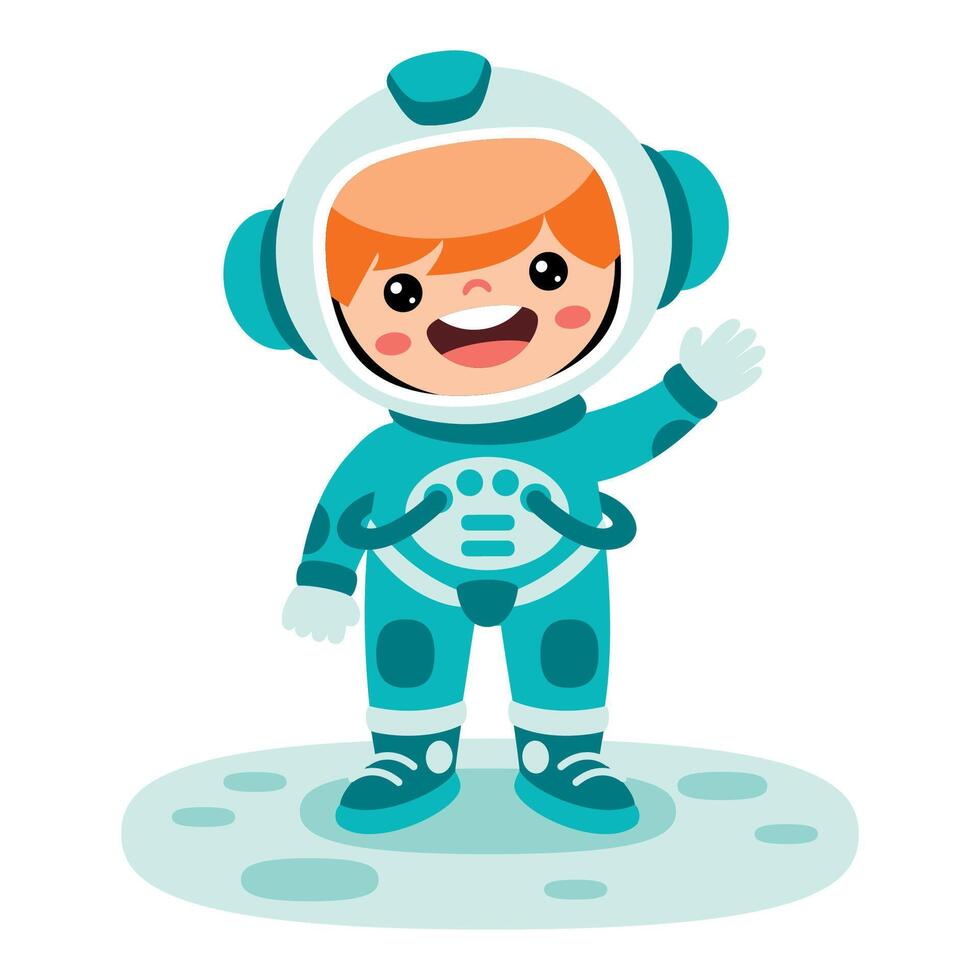 Space Concept With An Astronaut vector