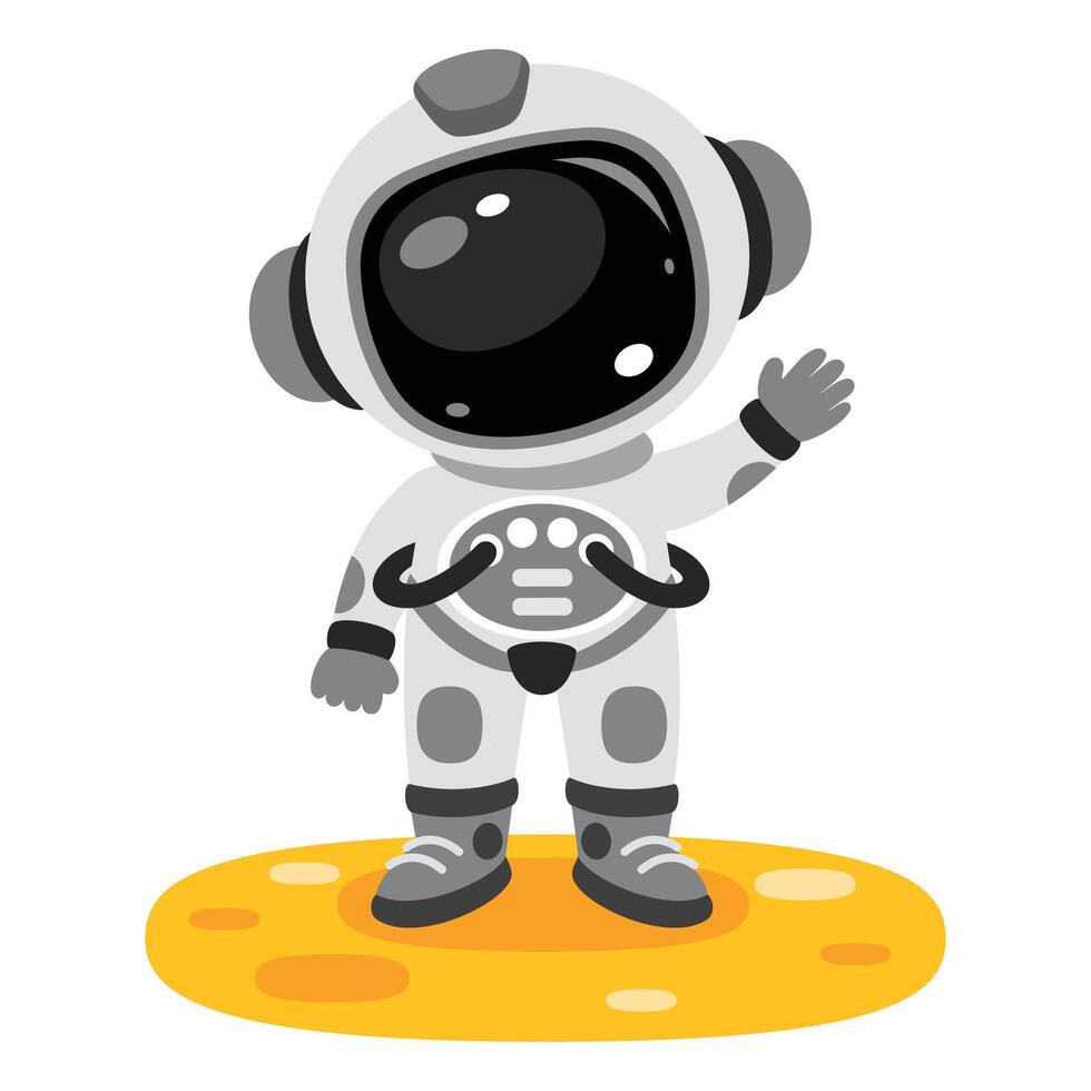 Space Concept With An Astronaut vector