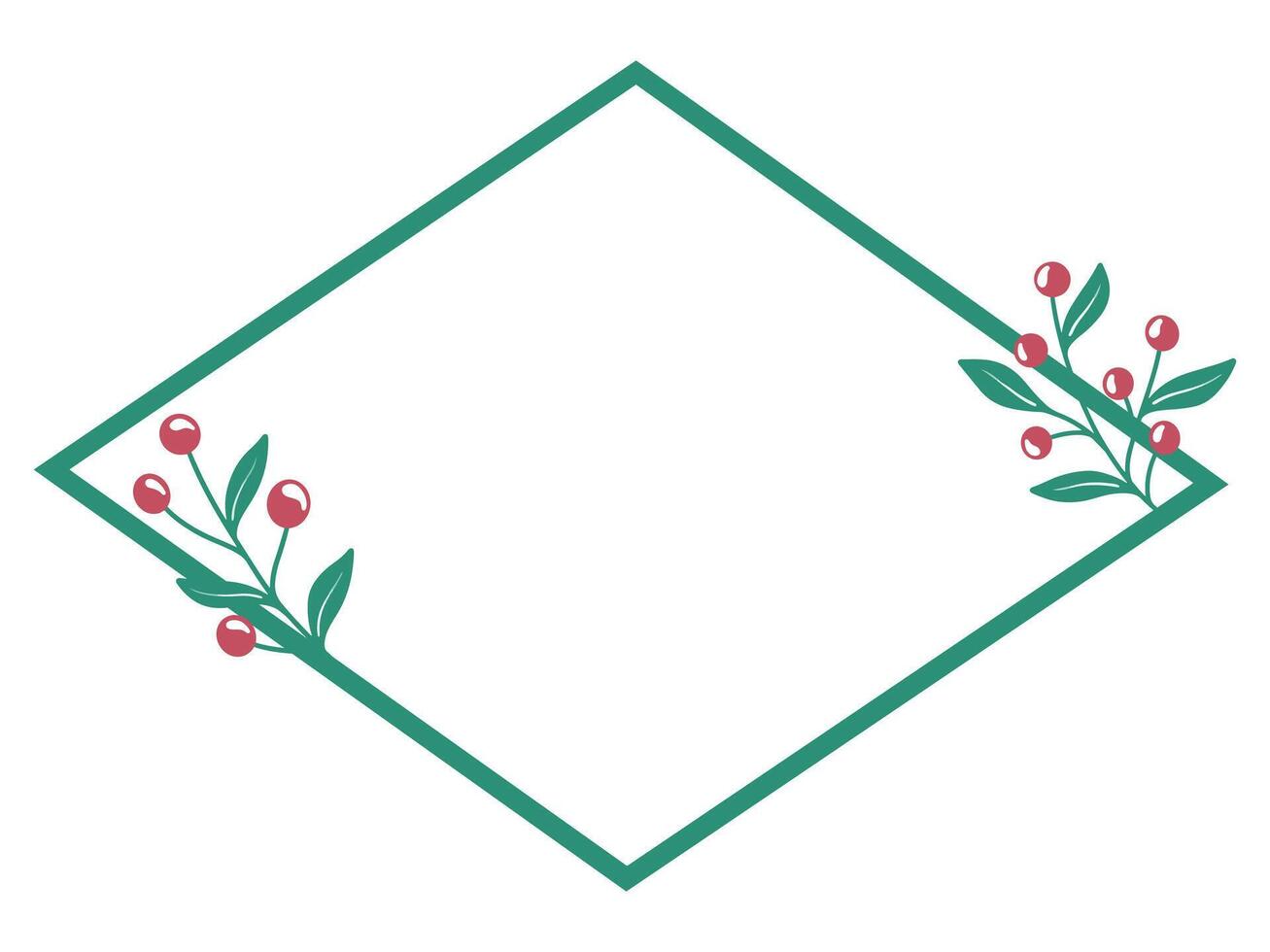 Christmas Frame with Tree Background vector