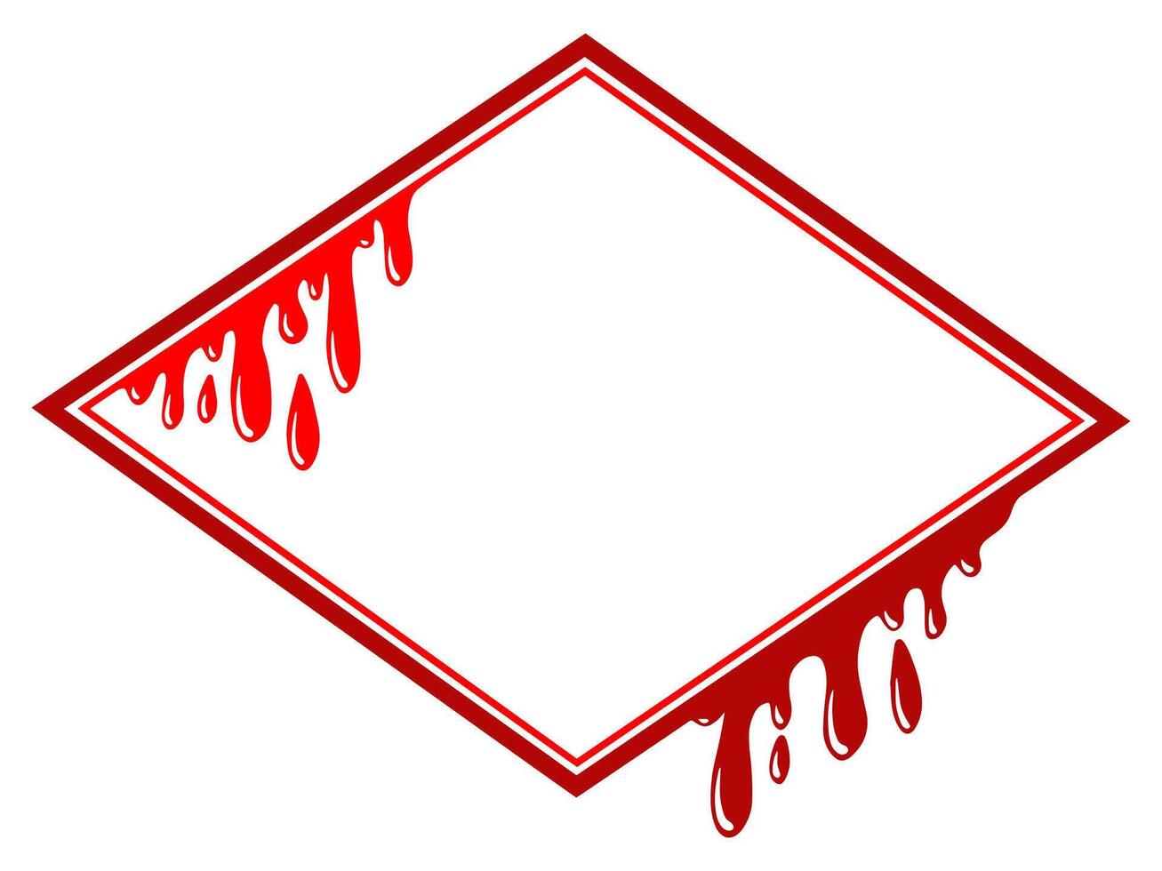Halloween Frame with Blood Background vector