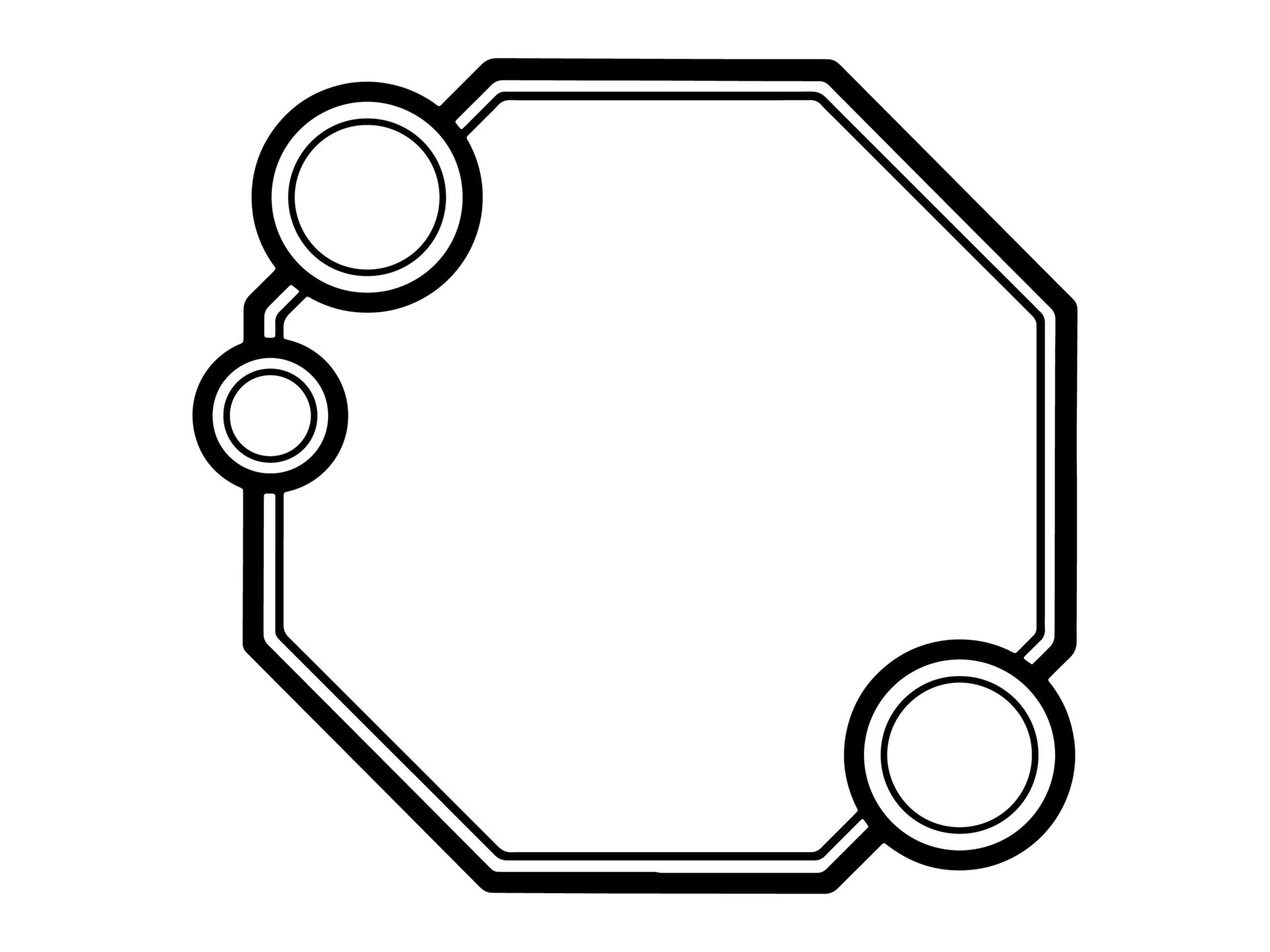Modern Frame Black and White 43859341 Vector Art at Vecteezy
