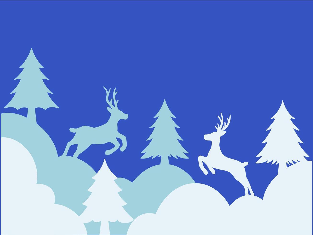 Navidad árbol nieve antecedentes ilustración vector