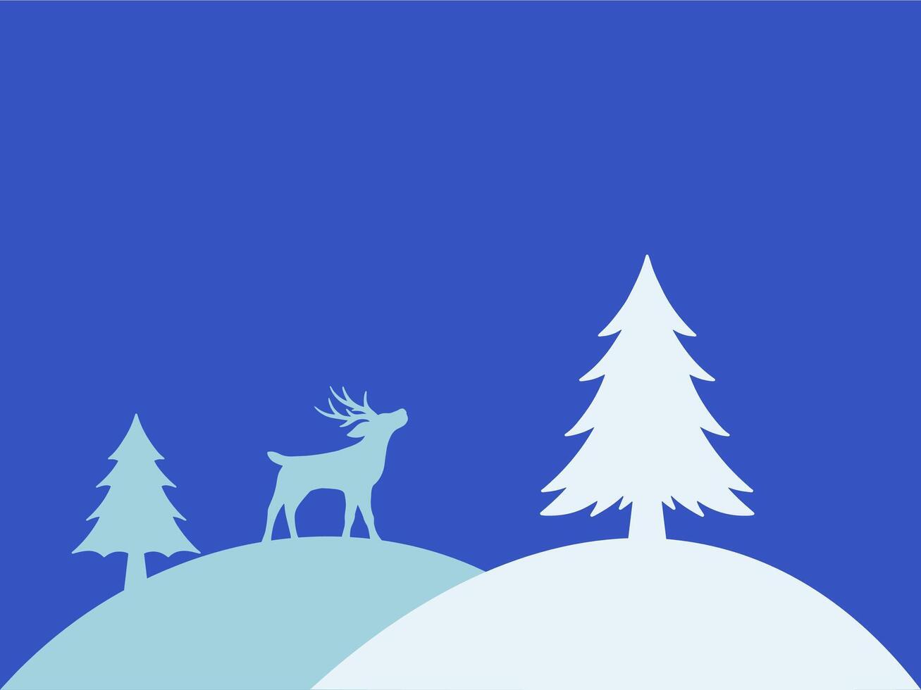 Navidad árbol nieve antecedentes ilustración vector